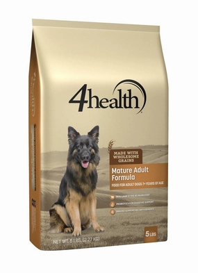 4health with Wholesome Grains Mature Adult Formula for Dogs 7  Years of Age Dry Dog Food