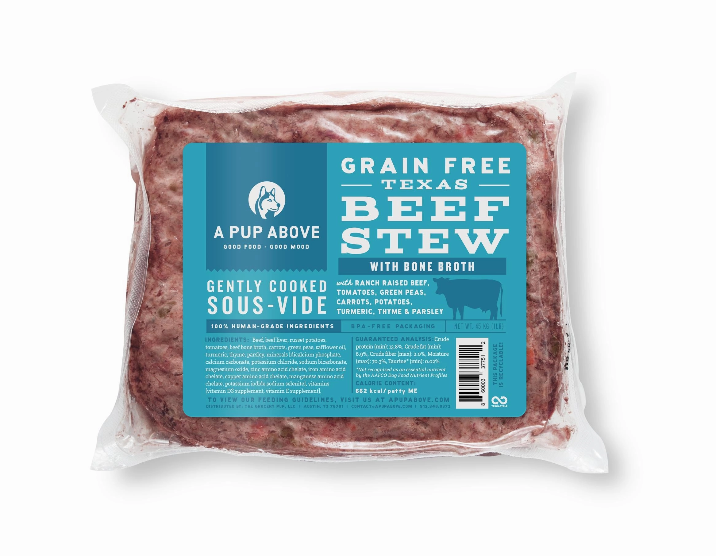 A Pup Above Frozen Texas Beef Stew