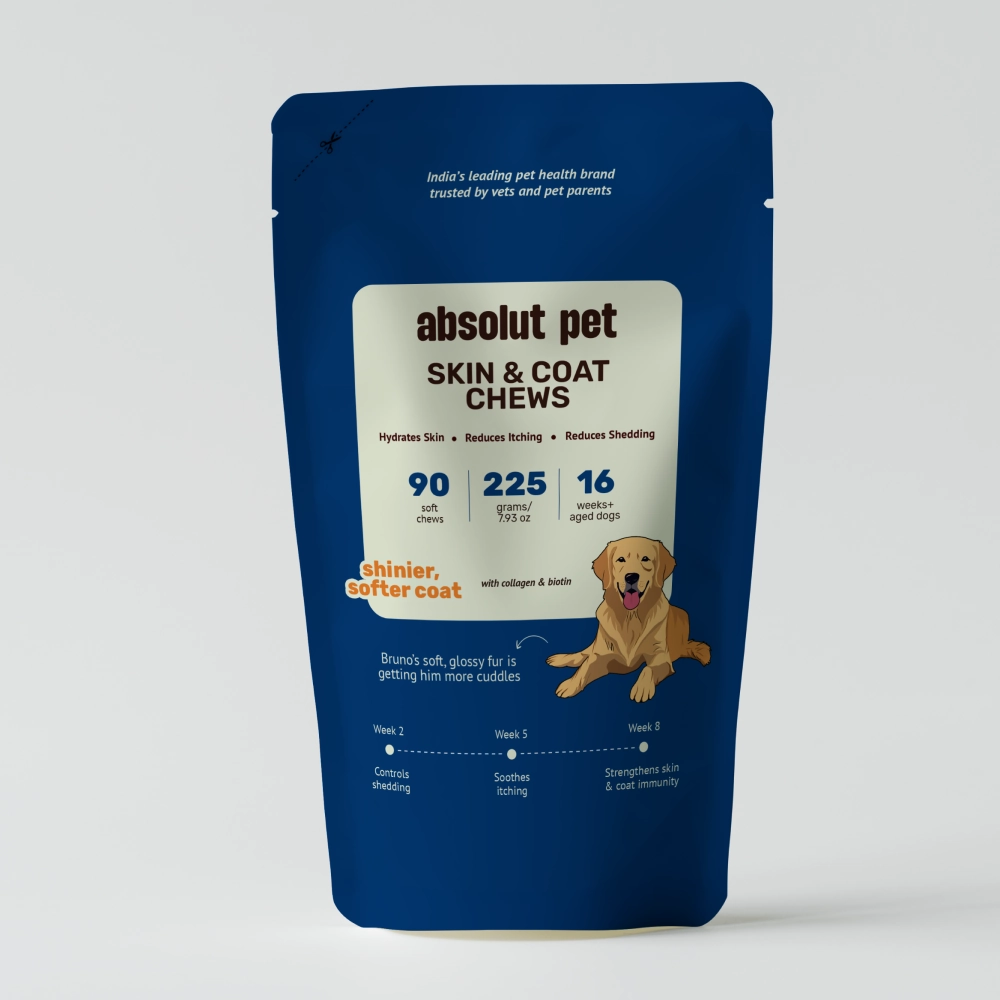 Absolut Pet Skin & Coat with Collagen and Biotin Dog Supplement