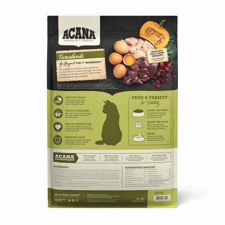 ACANA Grassland Freeze Dried Coated Grain Free Dry Cat Food