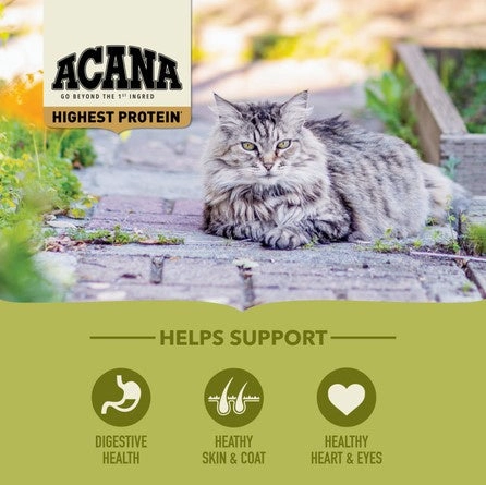 ACANA Grassland Freeze Dried Coated Grain Free Dry Cat Food