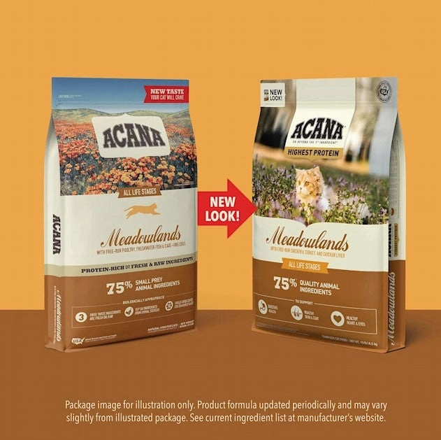 ACANA Meadowlands Freeze Dried Coated Grain Free Dry Cat Food
