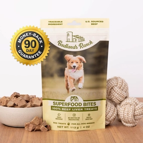 Badlands Ranch Superfood Bites Beef Liver Treats 4 oz