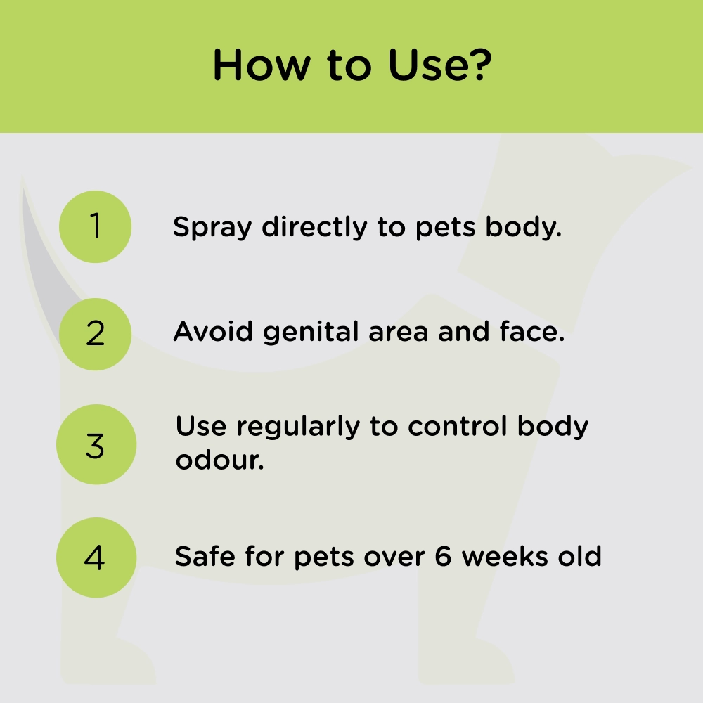Basil Woody Walk Fresh Perfume Spray for Dogs and Cats