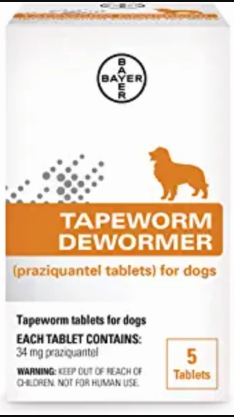 Bayer Tapeworm Dewormer Dogs 5 ct.