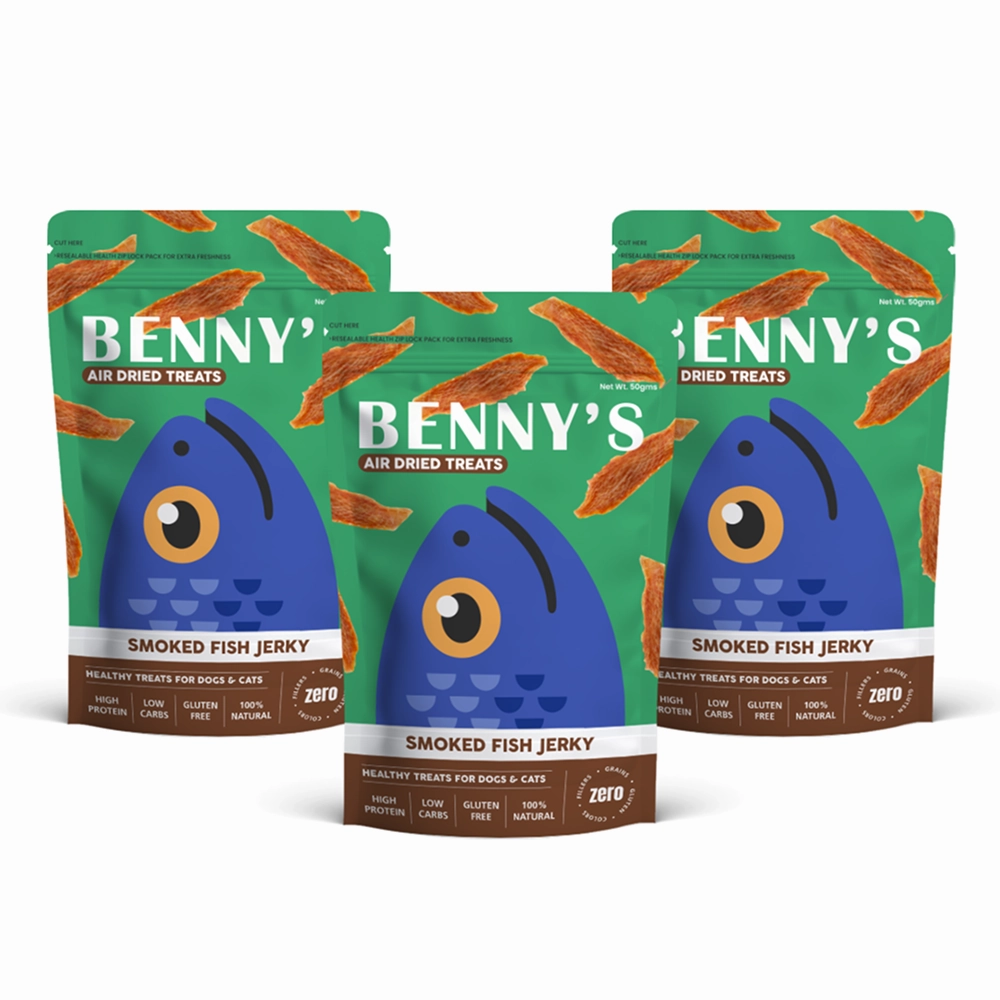 Bennys Bowl Smoked Fish Jerky Dog Treats
