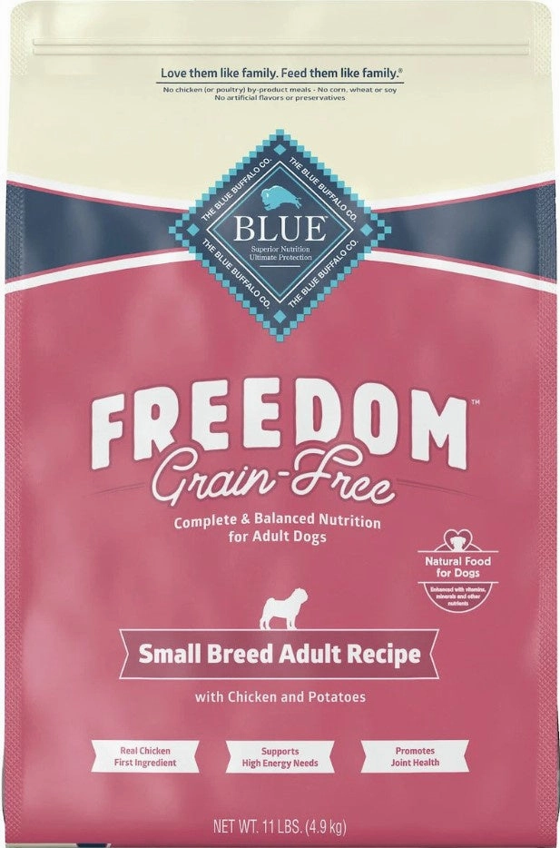 Blue Buffalo Freedom Grain Free Chicken Recipe Small Breed Adult Dry Dog Food 4lb