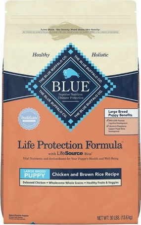 Blue Buffalo Life Protection Natural Chicken & Brown Rice Recipe Large Breed Puppy Dry Dog Food