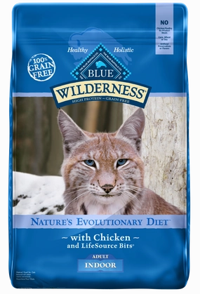 Blue Buffalo Wilderness Grain Free Chicken High Protein Recipe Indoor Dry Cat Food