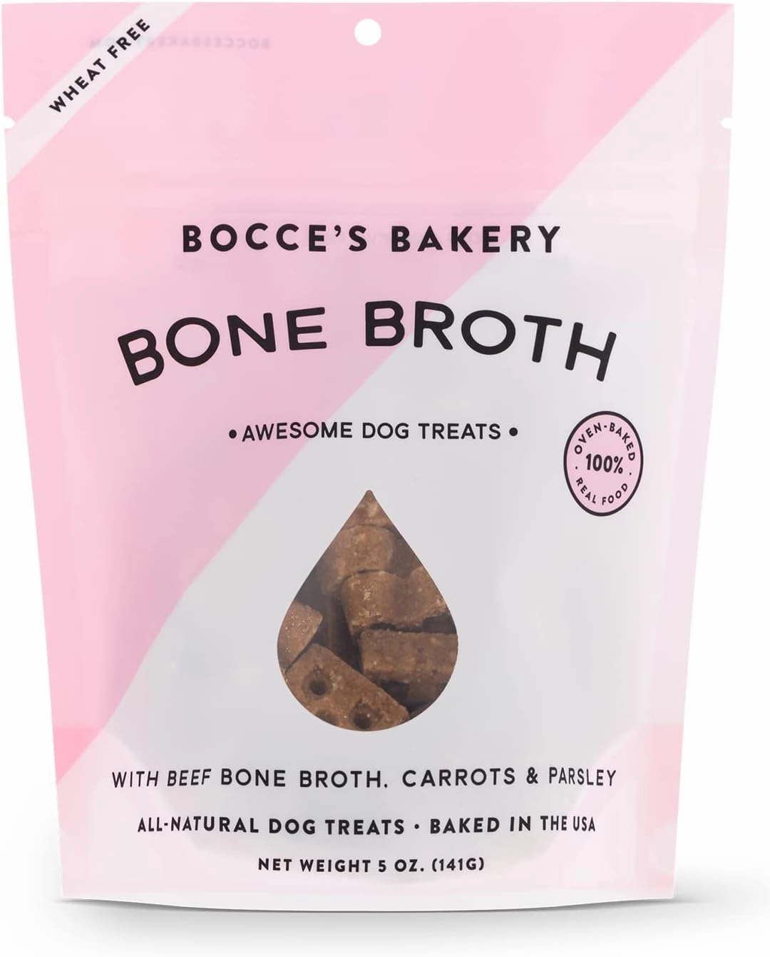 Bocce's Carrots & Parsley With Bone Broth Biscuits 5oz.
