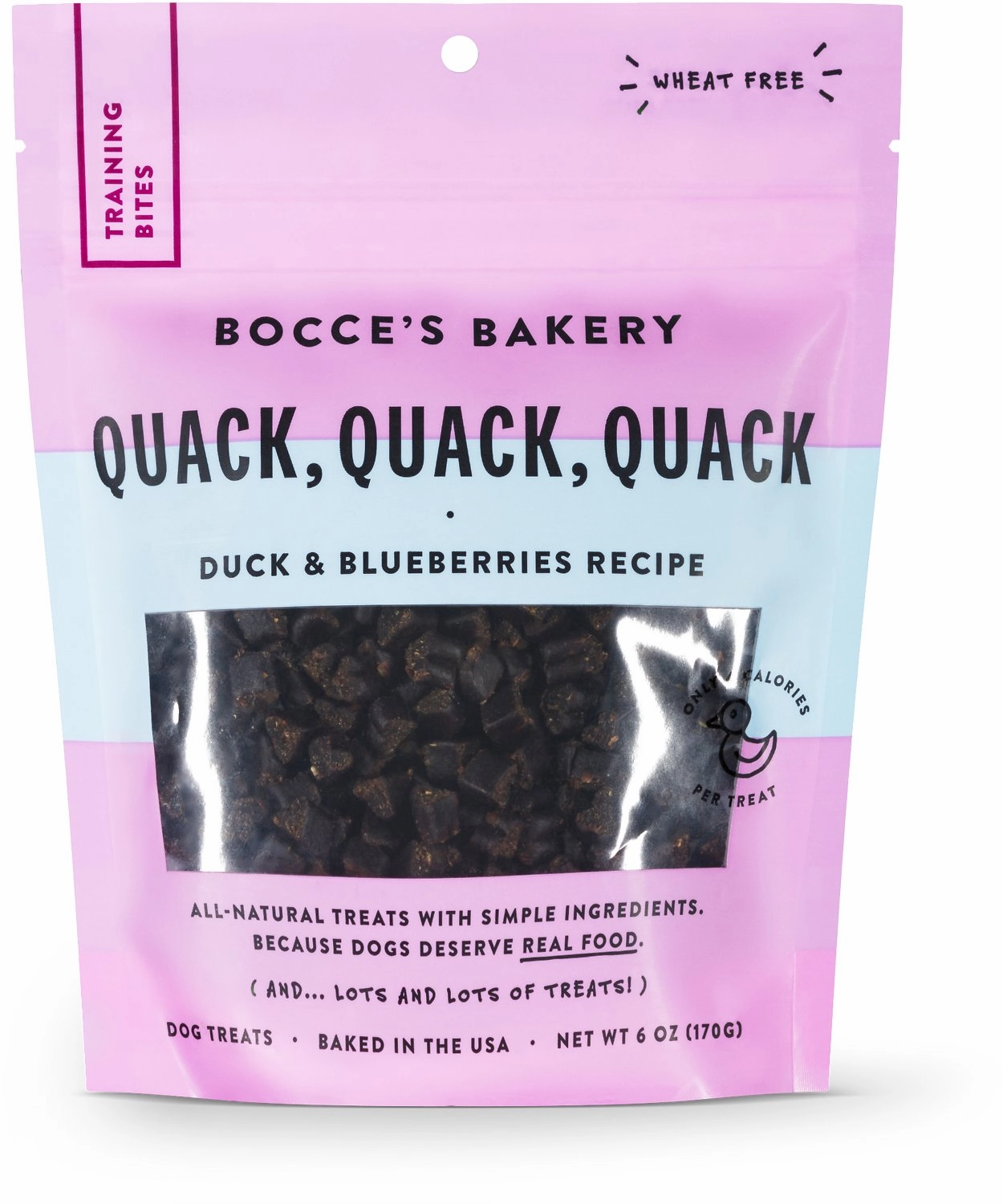 Bocce's Training Bites Quack, Quack, Quack Duck & Blueberries 6 oz.