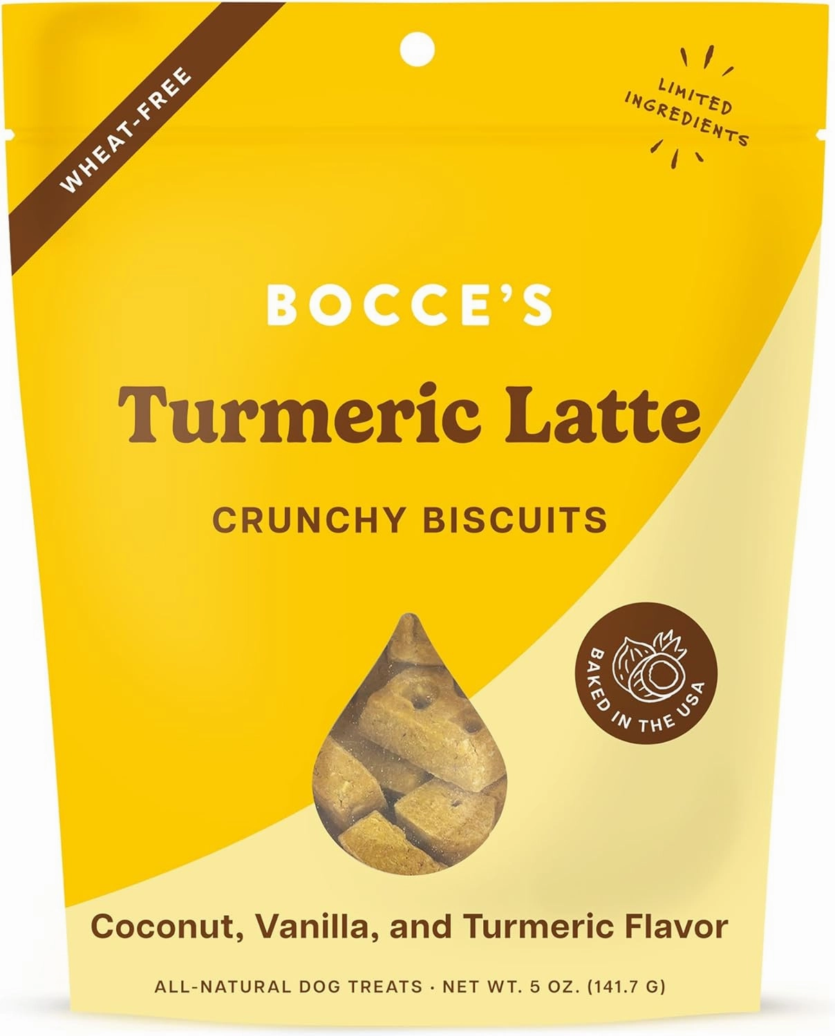 Bocce's Turmeric Latte Biscuits 5oz.