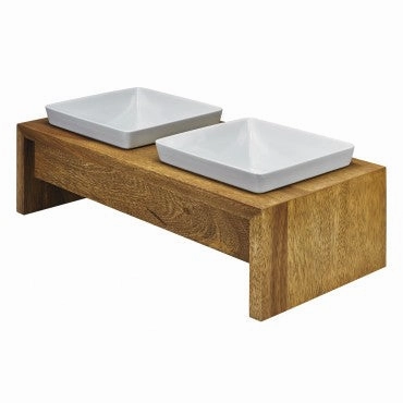 Bowsers Artisan Double Wood Feeders