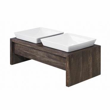 Bowsers Artisan Double Wood Feeders