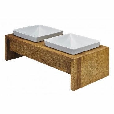 Bowsers Artisan Double Wood Feeders
