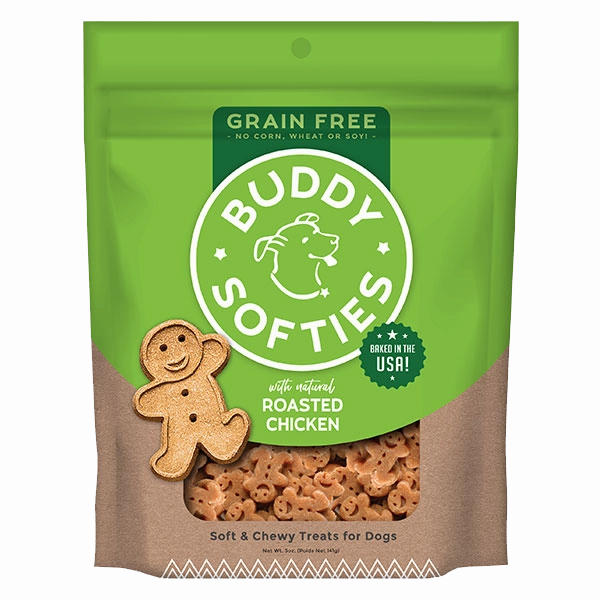 Buddy Biscuits Soft & Chewys Grain Free Roasted Chicken Treats 5 oz.
