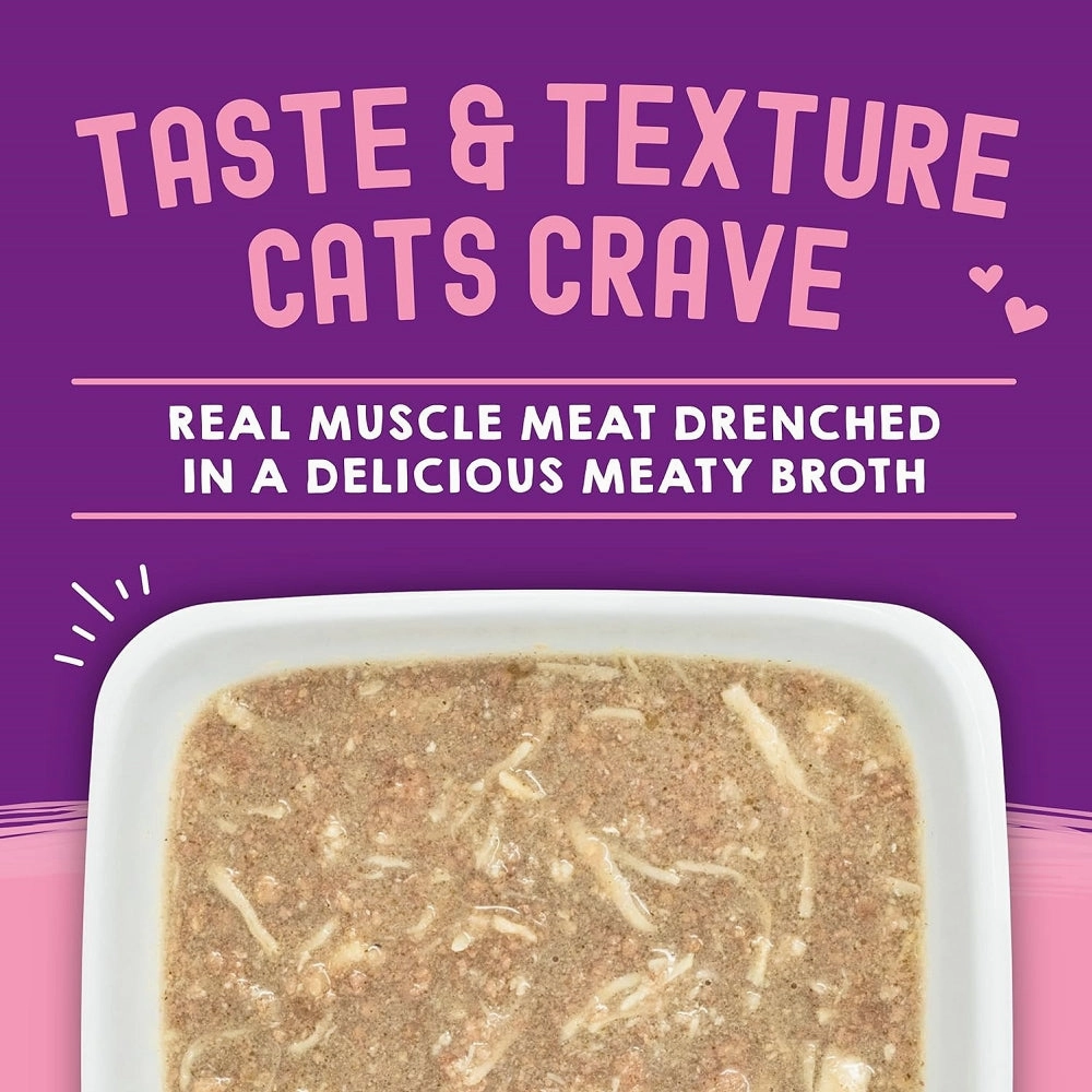 Carnivore Cravings Chicken & Salmon 100% Complete Balance Diet Recipe In Tasty Broth (Savory Shreds) Cat Pouch