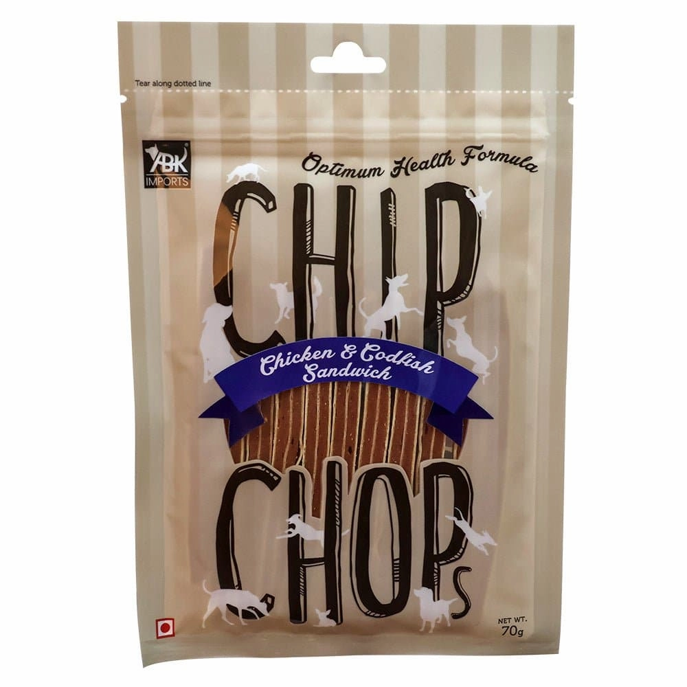 Chip Chops Chicken & Calcium and Chicken & Codfish Bone Dog Treats Combo