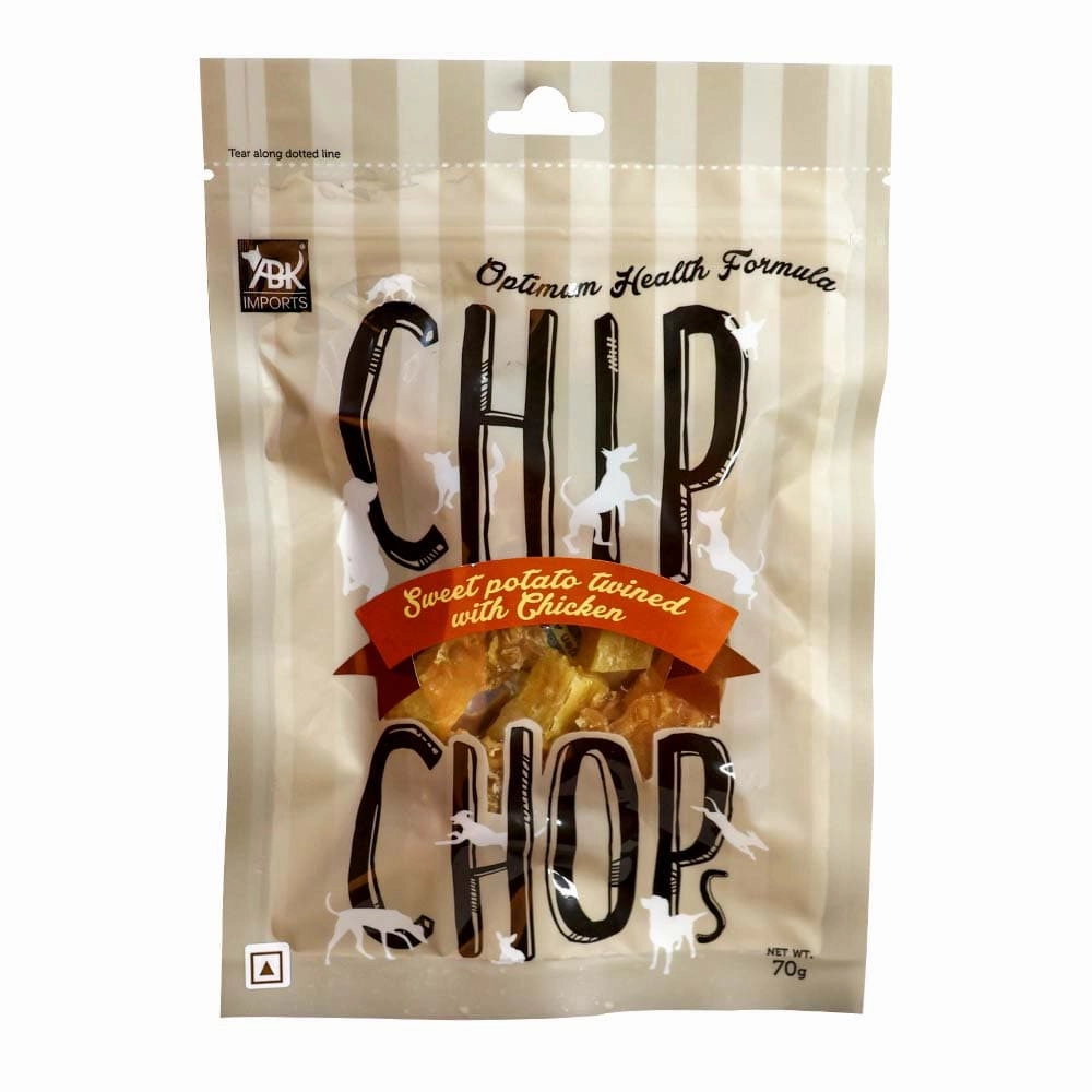 Chip Chops Chicken & Codfish Rolls and Sweet Potato Chicken Dog Treats Combo