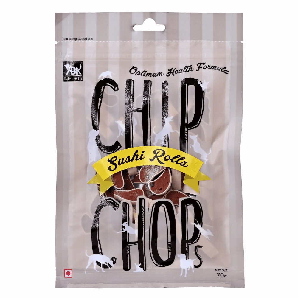 Chip Chops Lamb Cubes, Chip Chops Sushi Rolls, Henlo Chicken Pops High Protein Treats Dogs Combo