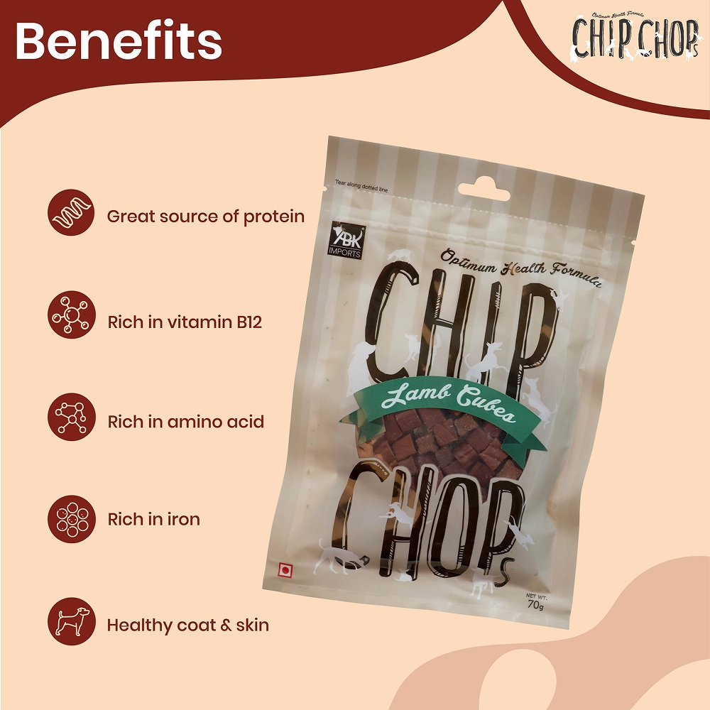 Chip Chops Lamb Cubes, Chip Chops Sushi Rolls, Henlo Chicken Pops High Protein Treats Dogs Combo