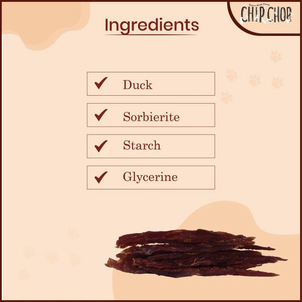 Chip Chops Roast Duck Strips and Chicken and Codfish Sandwich Dog Treats Combo