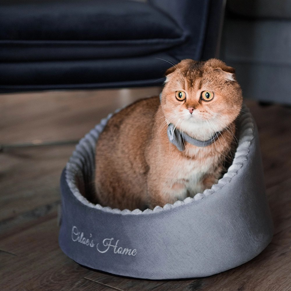 Chloe's Home Neapol Bed for Dogs and Cats (Grey)