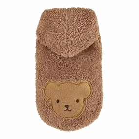 Chloe's Home Teddy Blouse Sweatshirt for Dogs (Brown)