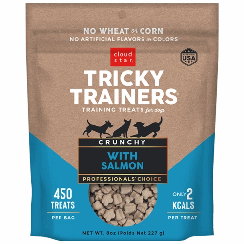 Cloud Star Tricky Trainers Crunchy Salmon Treats 8 oz.