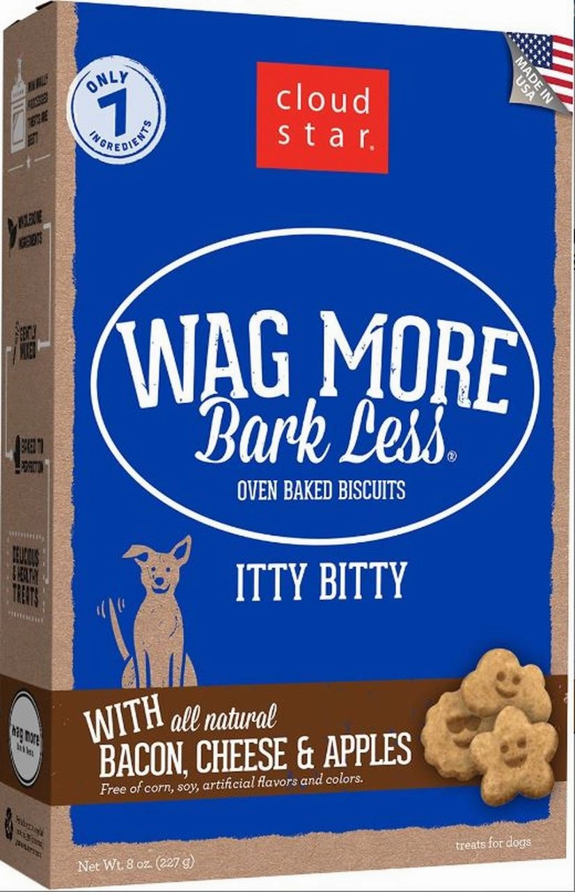 Cloud Star Wag More Bark Less Oats & Grains Biscuits with Bacon, Cheese & Apples
