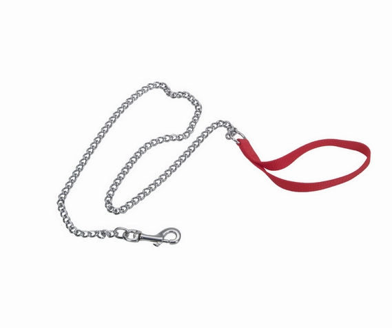 Coastal Chain Dog Leash with Nylon Handle