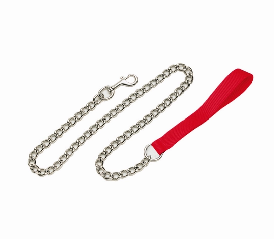 Coastal Chain Dog Leash with Nylon Handle
