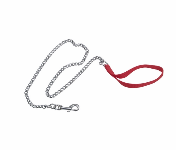 Coastal Chain Dog Leash with Nylon Handle
