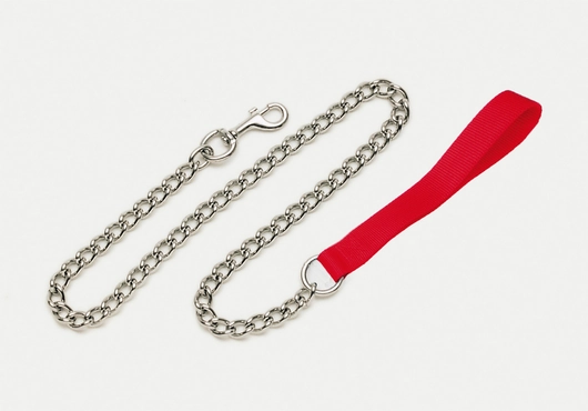 Coastal Chain Dog Leash with Nylon Handle
