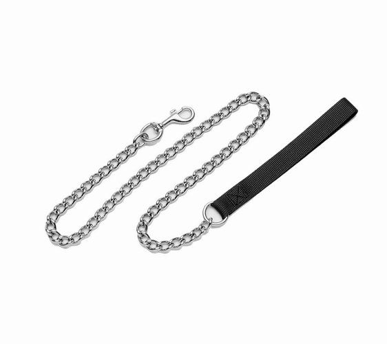 Coastal Chain Dog Leash with Nylon Handle