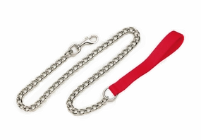 Coastal Chain Dog Leash with Nylon Handle