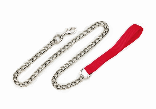 Coastal Chain Dog Leash with Nylon Handle