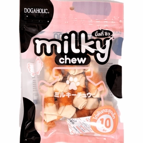 Dogaholic Milky Chew Chicken Bone Style Dog Treats (10pcs) Special Offer