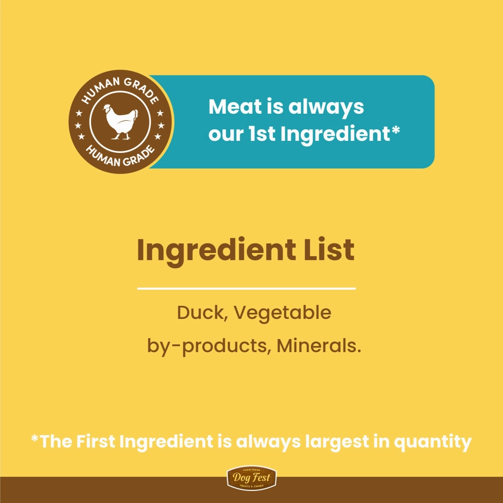 Dogfest Duck Fillets Treats for Dogs