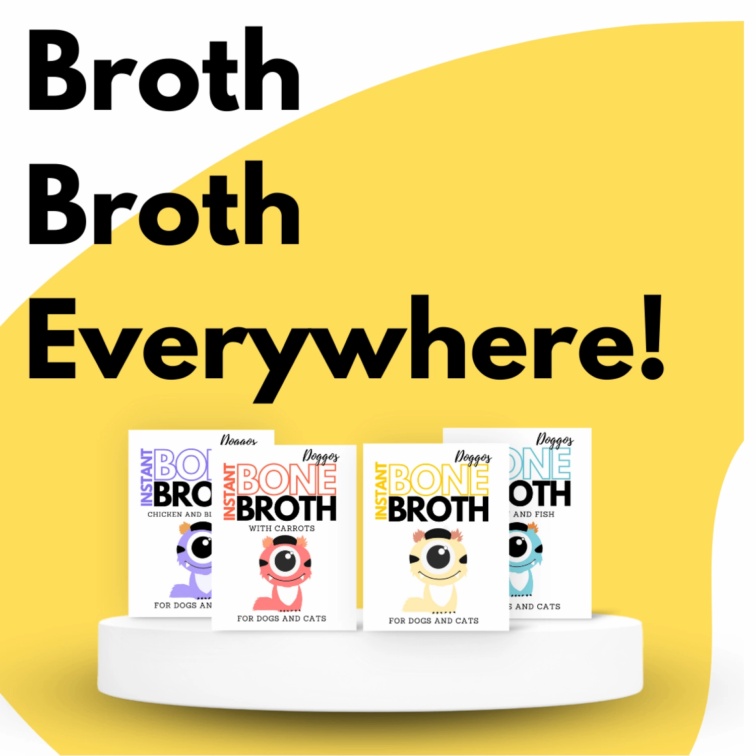 Doggos Bone Broth Every where for Dogs and Cats (4 Flavours)