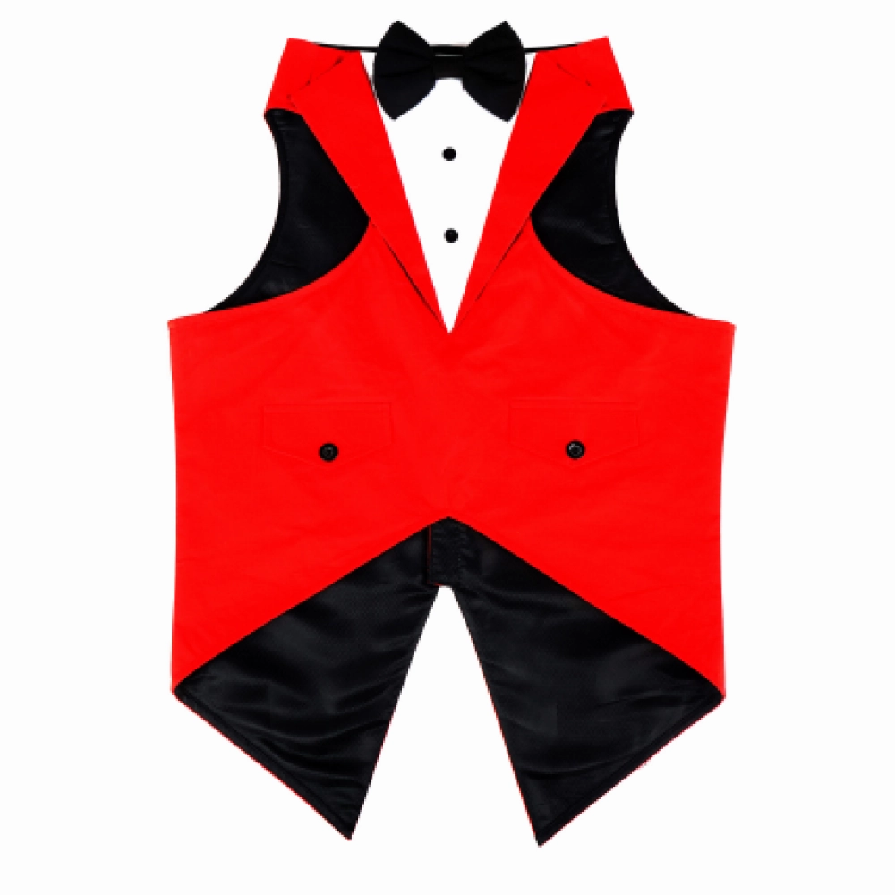 Dogobow Tuxedo for Dogs (Red) (Get a Bow Free)