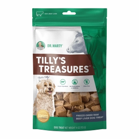 Dr. Marty Tillys Treasures Freeze Dried Beef Liver 4 oz.