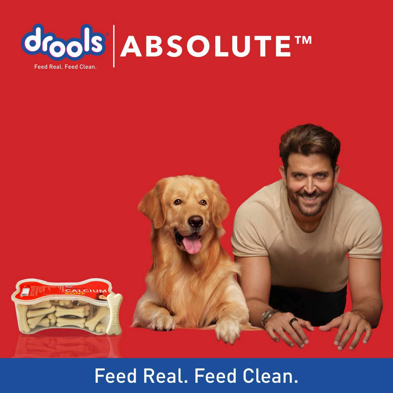 Drools Absolute Calcium Bones (Jar), Kennel Kitchen Chicken Flaxseed Stick Dogs Treat Combo