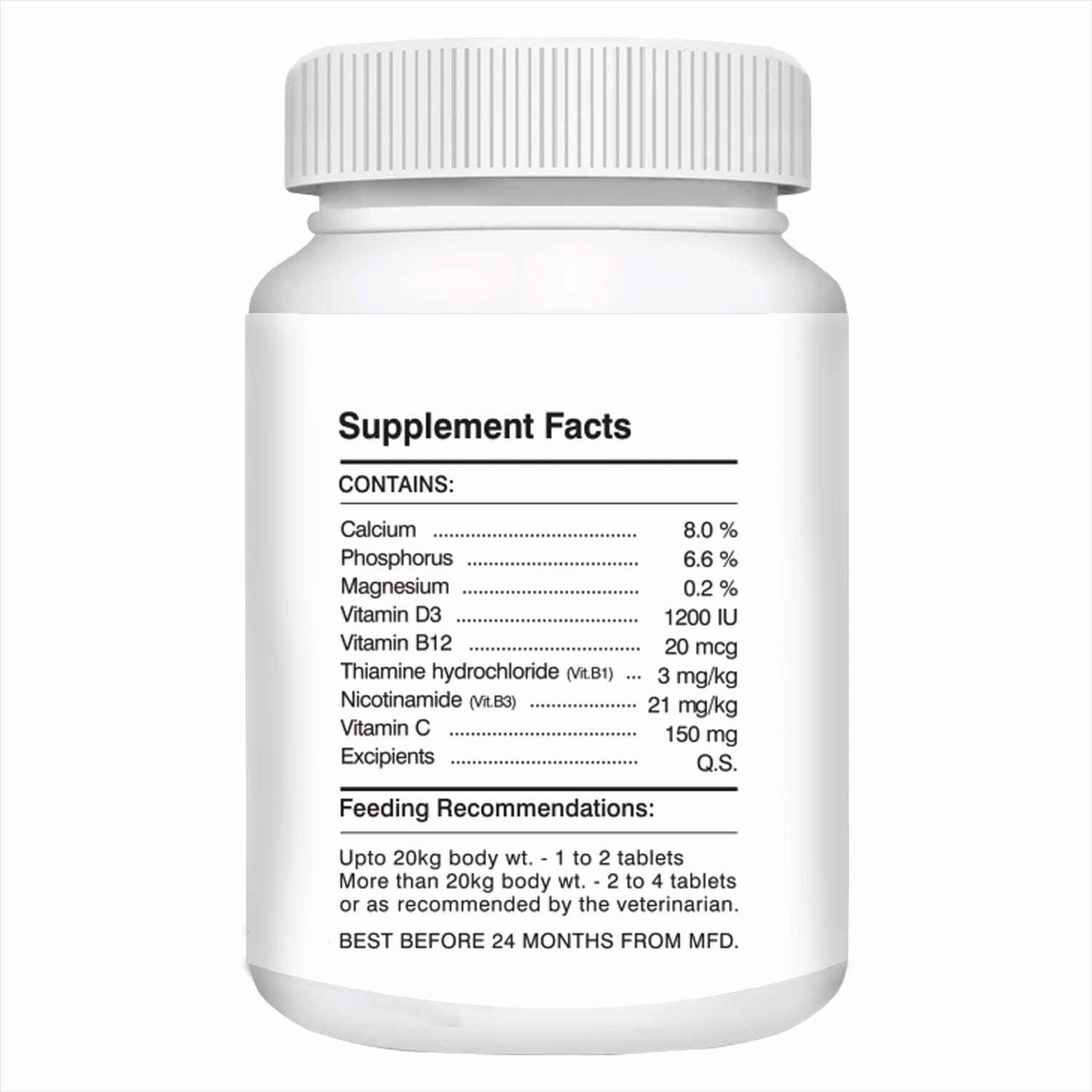 Drools Absolute Vitamin and Absolute Calcium Dog Supplement Tablets Combo