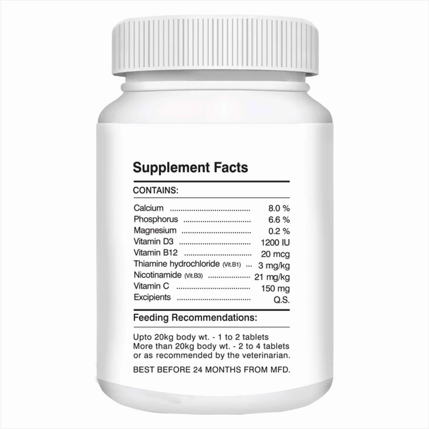 Drools Absolute Vitamin and Absolute Calcium Supplement Tablets for Dogs Combo