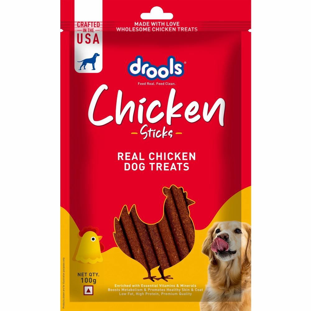 Drools Real Chicken Flavour Sticks Treat for Dogs