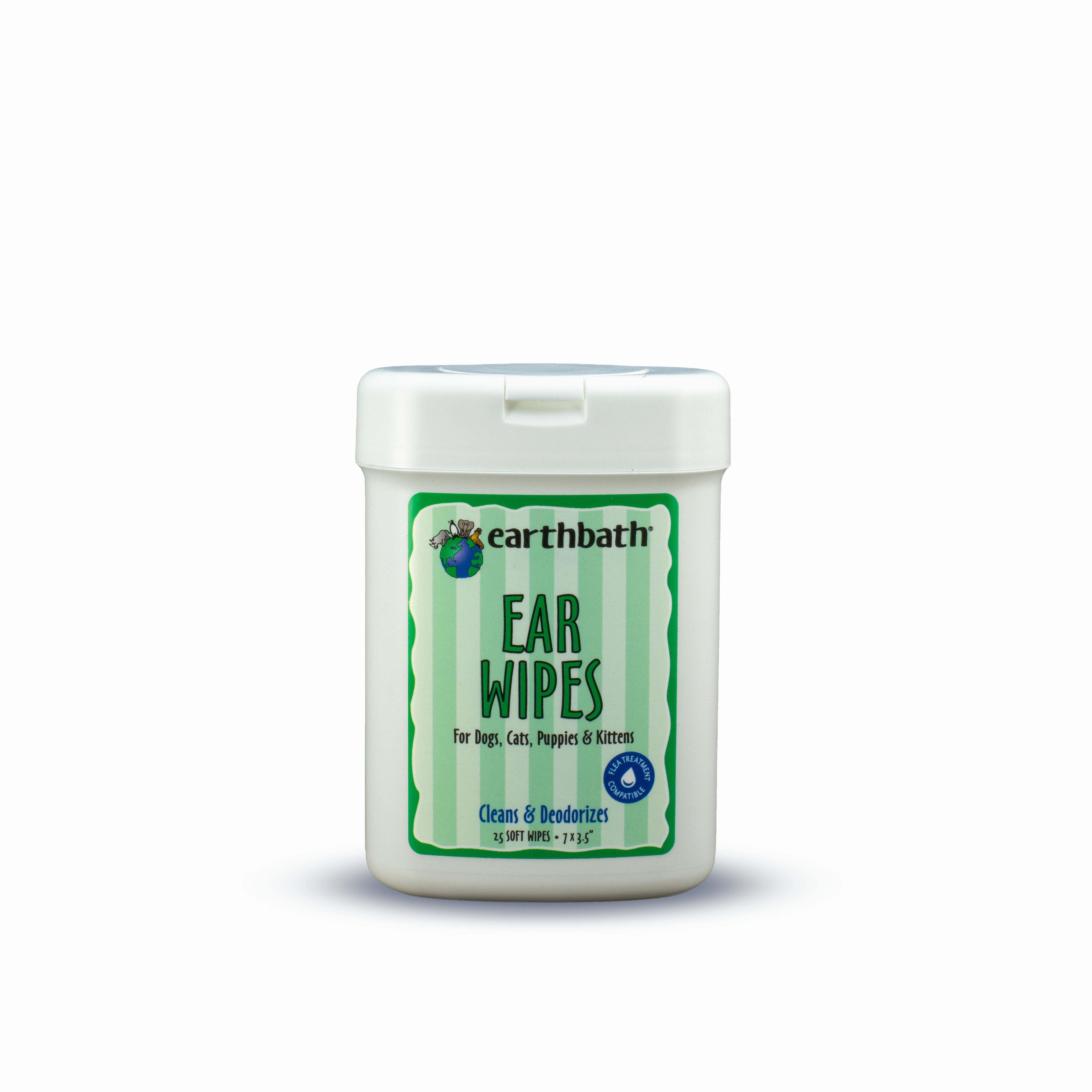 Earthbath Ear Wipes with Witch Hazel & Chamomile  30 ct