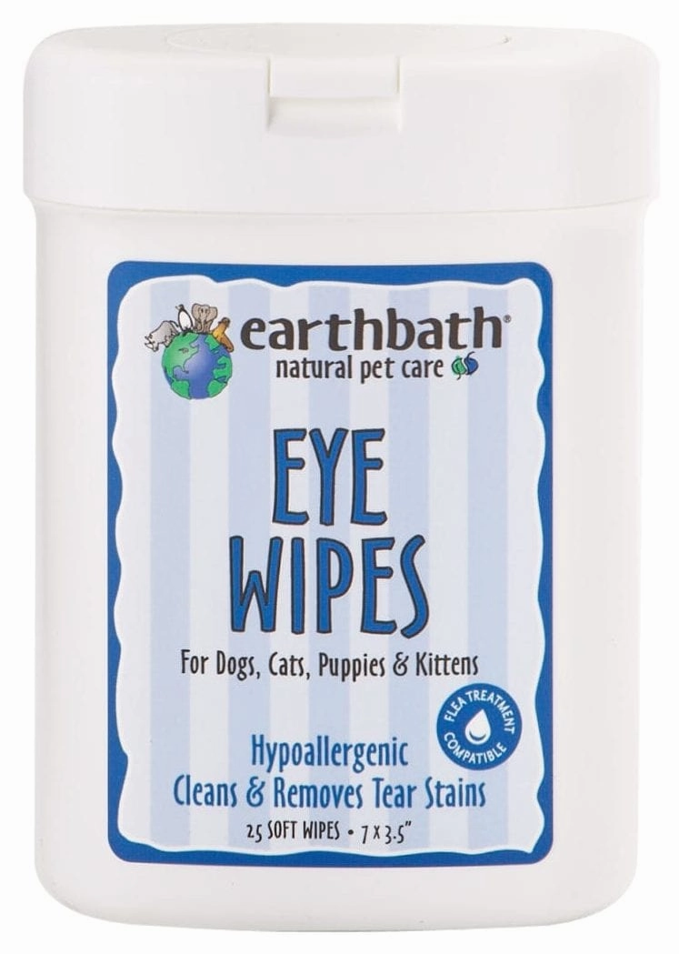 Earthbath Eye Wipes with Witch Hazel & Aloe  30 ct