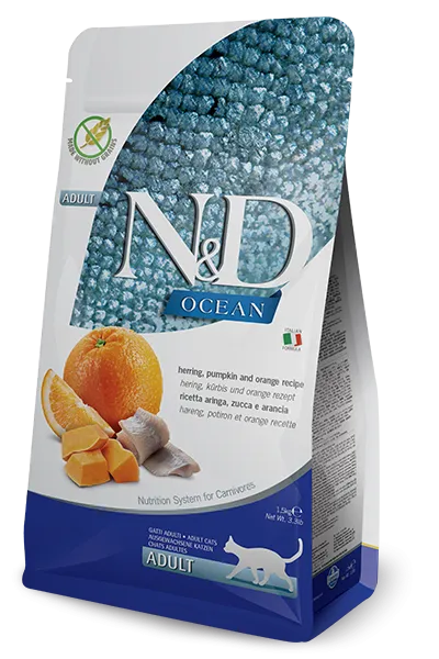 Farmina Cat N&D Ocean Herring & Pumpkin 3.3 Lb.