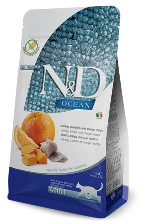 Farmina Cat N&D Ocean Herring & Pumpkin 3.3 Lb.